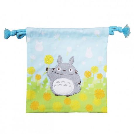 Sacoche à Cordon Totoro Fleurs