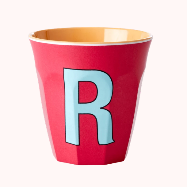 Lettre R rouge Tasse Medium Melamim