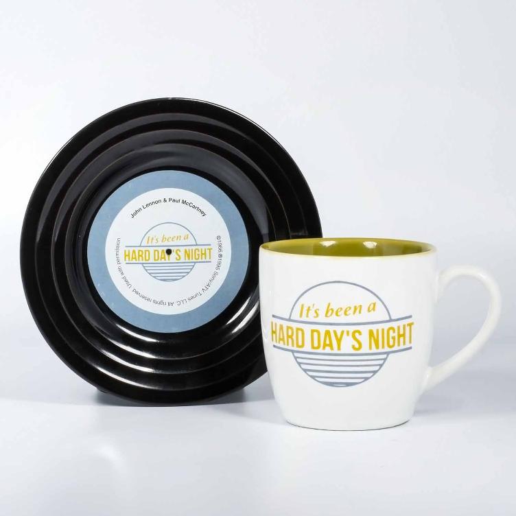 `Tassen-Set `Lyrical Mug` Hard Day`s Night - Lennon & McCartney`