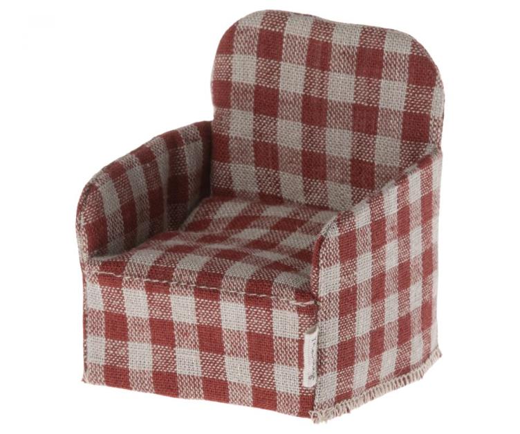 roter Miniatur-Sessel
