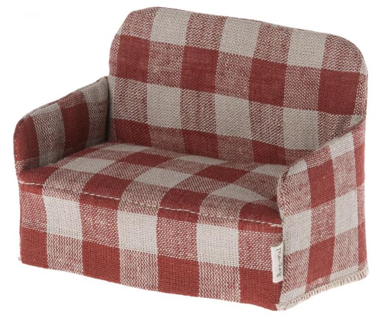 Miniatur-Sofa rot