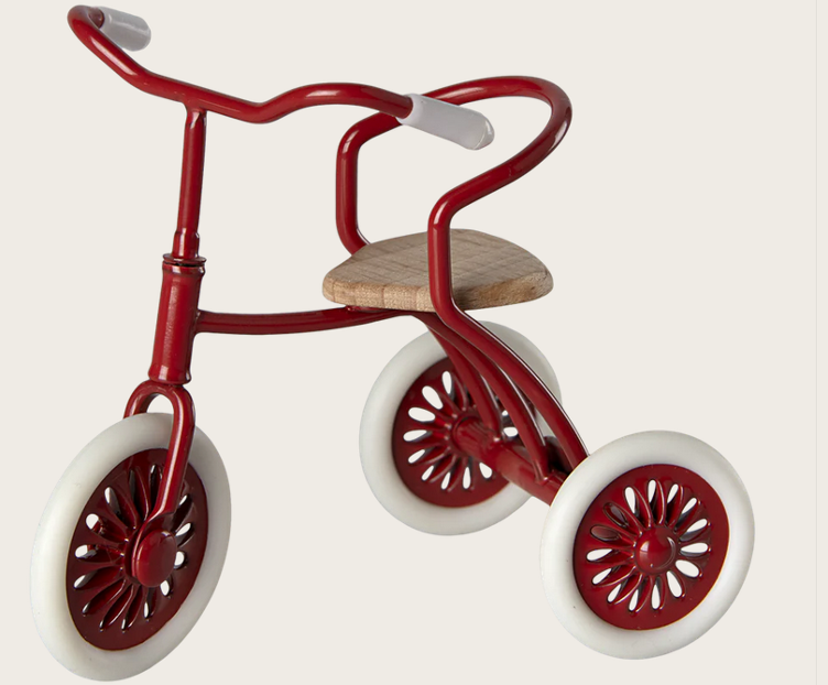 Tricycle, souris -rouge