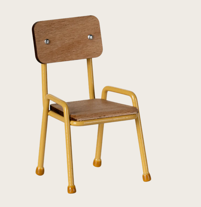 Chaise, souris - Jaune