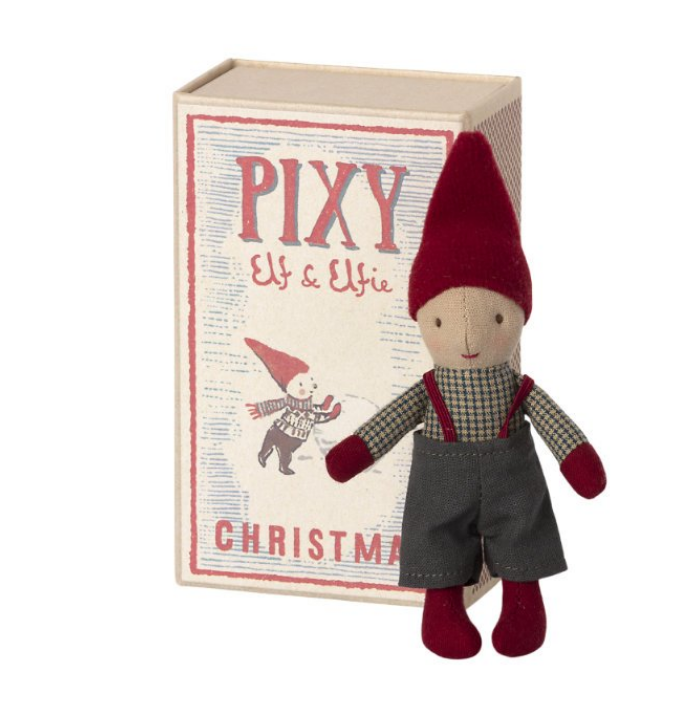 Pixy Elf dans une boîte d`allumettes