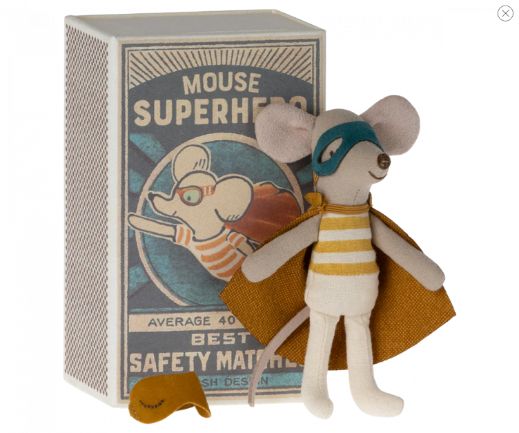 Superheld, kleiner Bruder - Maus in Box