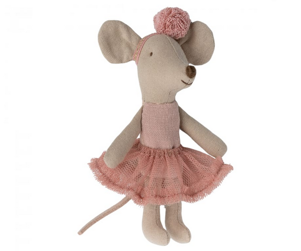 Ballerina Maus, kleine Schwester, rosa