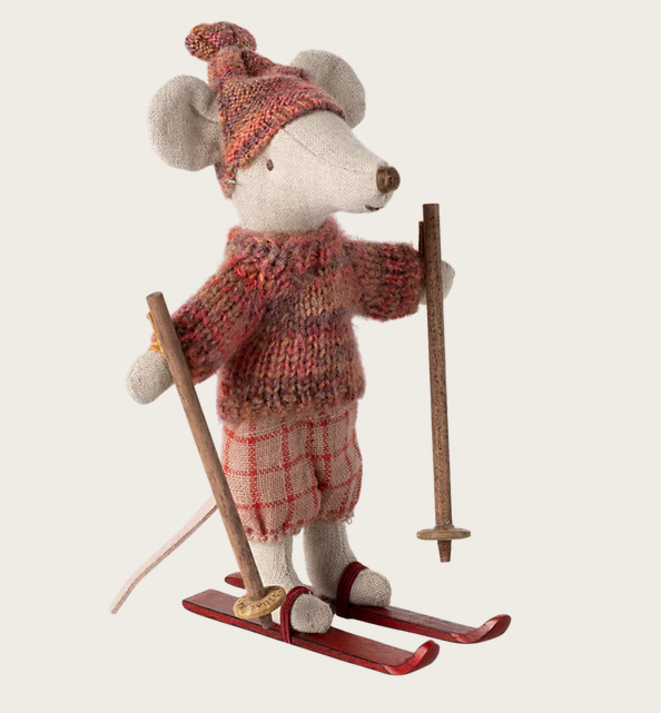 Wintermaus mit Skiset, Große Schwester - Rose