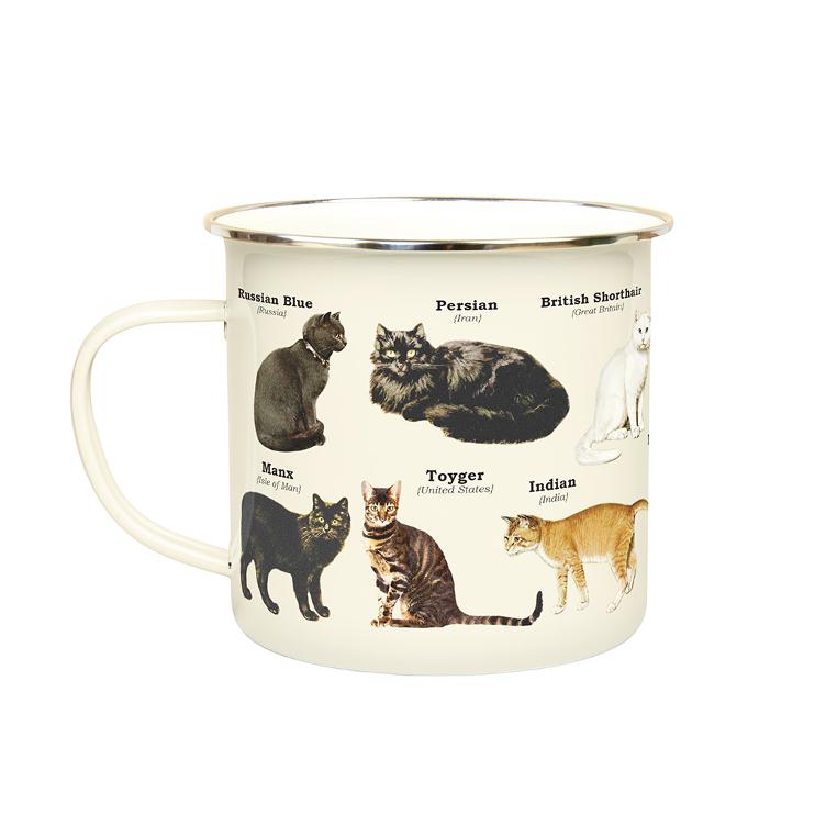 Tasse en émail Chats