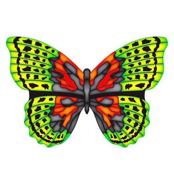 Mini Mylar Kites Schmetterling grün