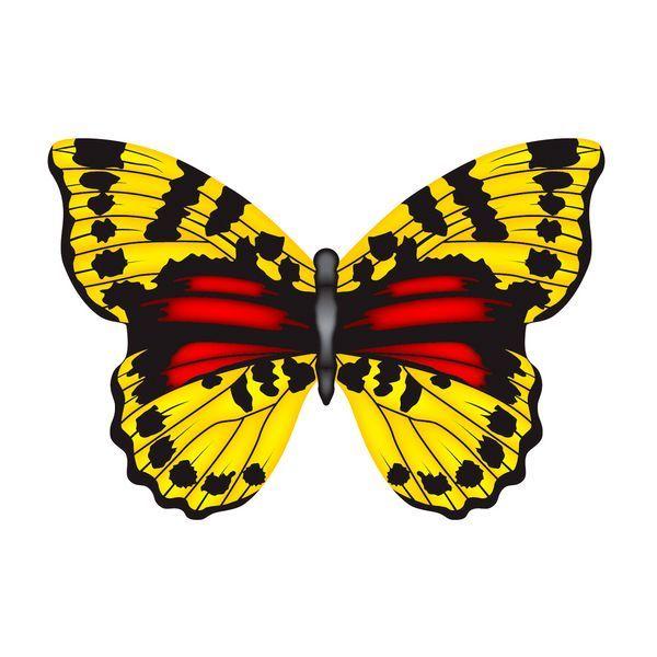 Mini Mylar Kites Schmetterling gelb
