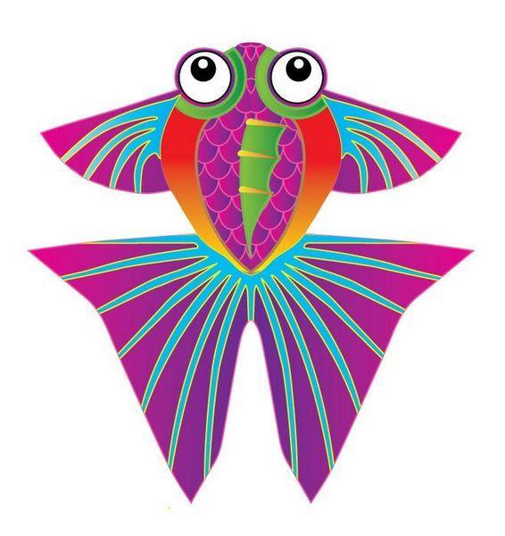 X-Kites Mini Micro Kites - Tropischer Fisch