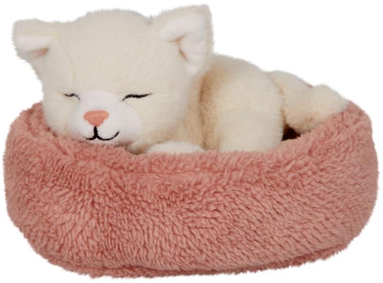 Chat dormant en peluche