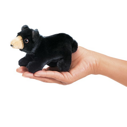 Mini Schwarzbär Handpuppe