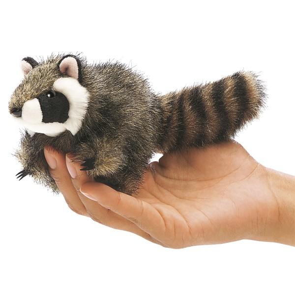 Mini Waschbär Handpuppe