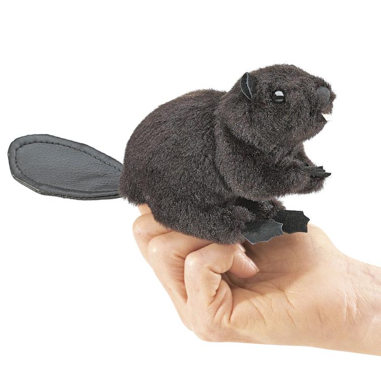 Mini Biber Handpuppe