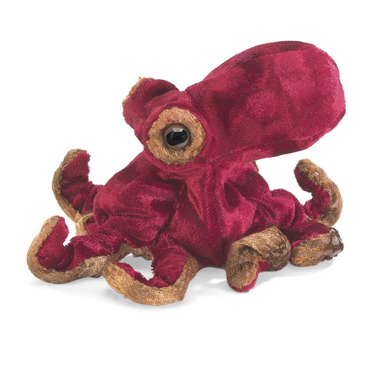 Handpuppe Mini Oktopus, rot