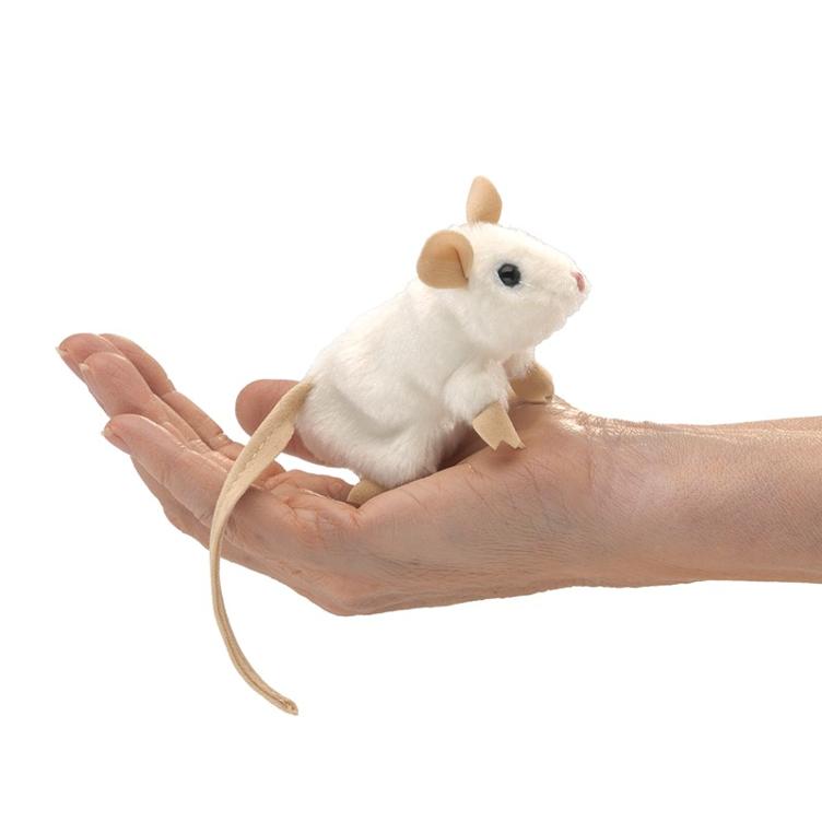 Marionnette Mini souris, blanche