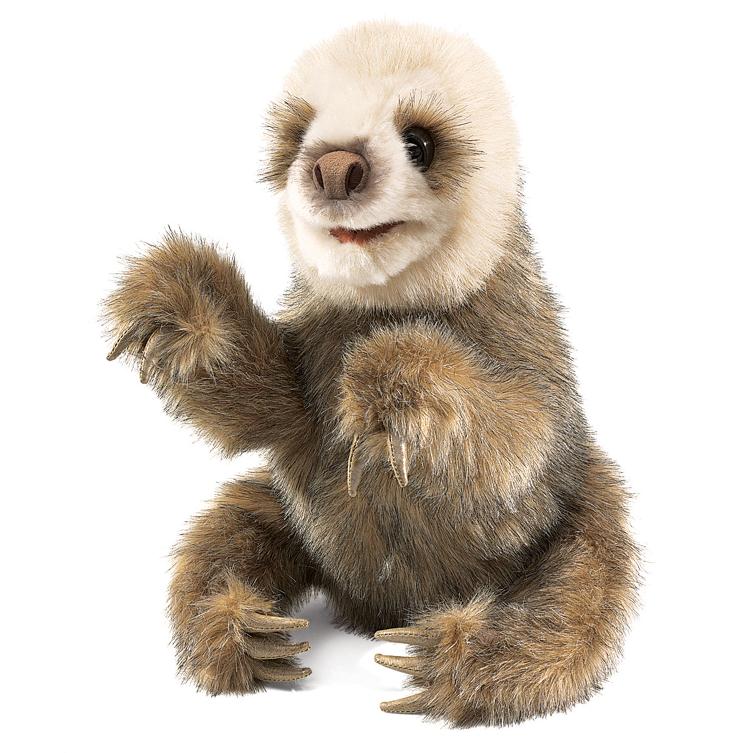 Handpuppe Faultierbaby