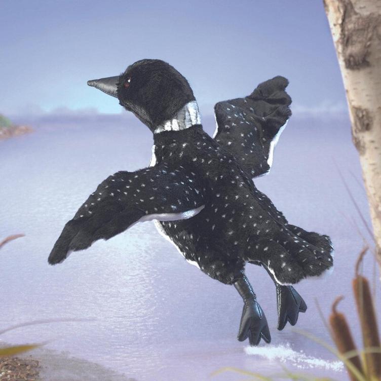 Handpuppe Seetaucher Vogel