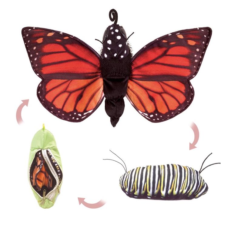 Marionettte à main Métamorphose du papillon