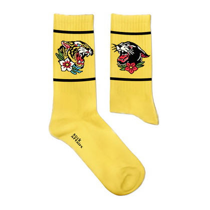 36 - 40 American War Tiger Tattoo Socks