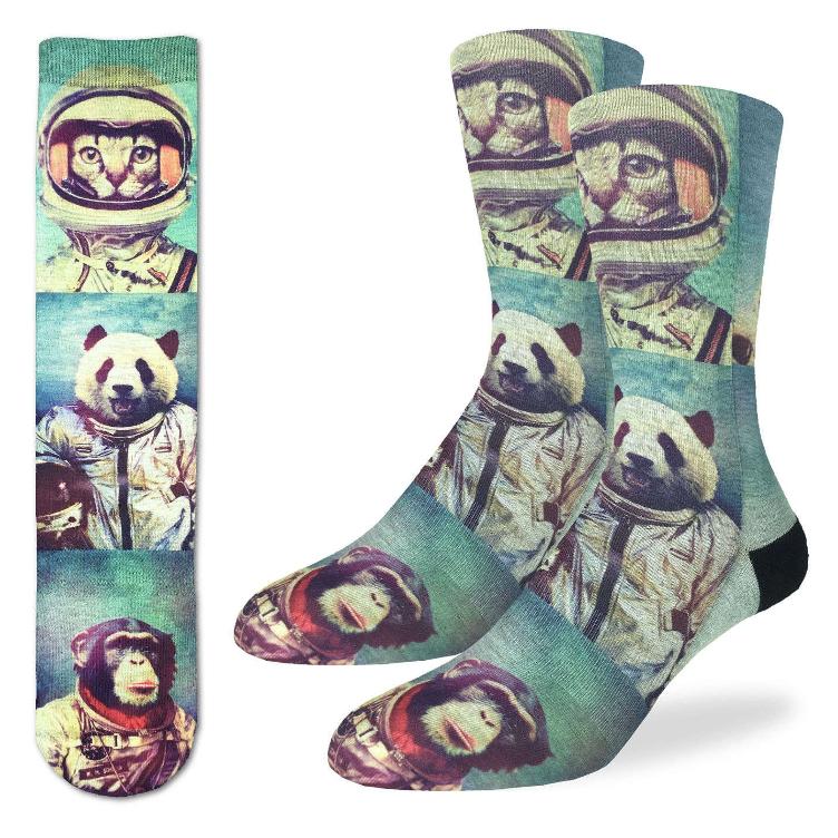 Men`s Animal Astronauts Sock