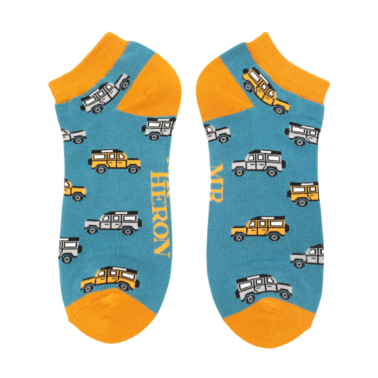 41-46 Jeep Trainer Socks Teal Blue