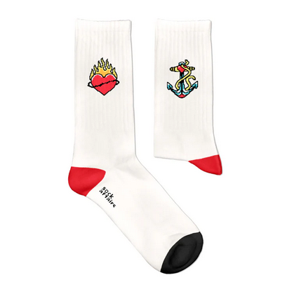 41 - 46 Traditional American Tattoo Socks