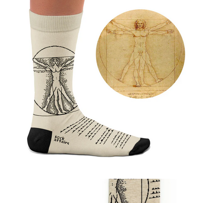 41 - 46 Vitruvian Man Socks