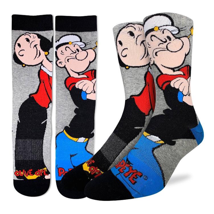Men`s Popeye and Olive Socks