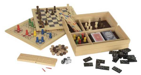 Boîte de jeux en bois