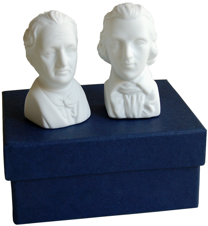 Salz- und Pfefferstreuer Schiller & Goethe