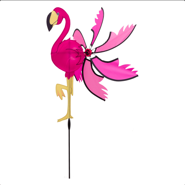 Windspiel Spinning Flamingo