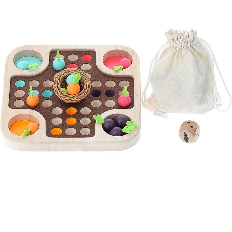 Spiel `kleine Pferde, kleine Karotten`