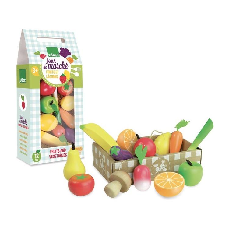 Früchte und Gemüse Set