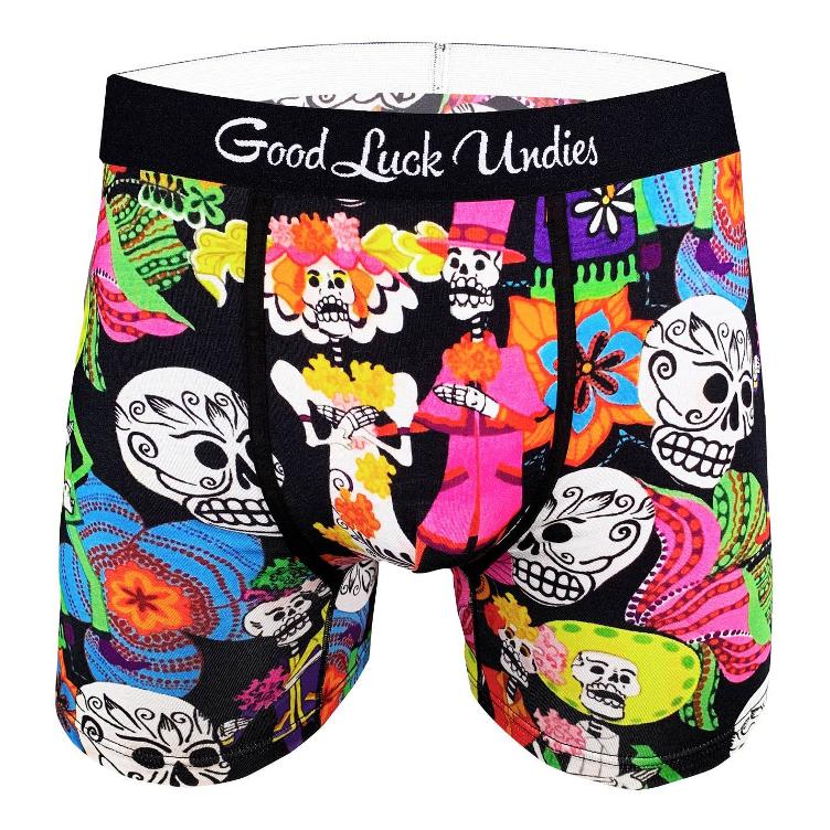 Men`s Day Of The Dead Underwear S