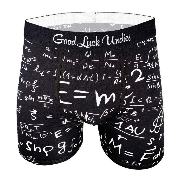 Men`s Math Equations Underwear XL