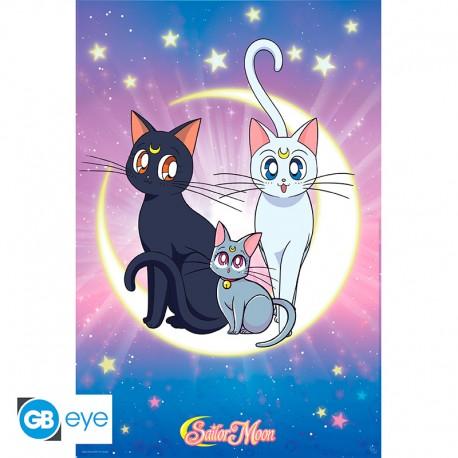 SAILOR MOON - Poster `Luna, Artemis & Diana` (91.5x61)