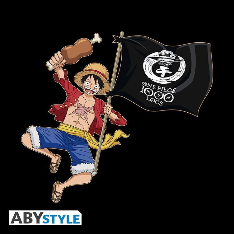 ONE PIECE - T-Shirt `Luffy 1000 Logs` Mann L - new fit