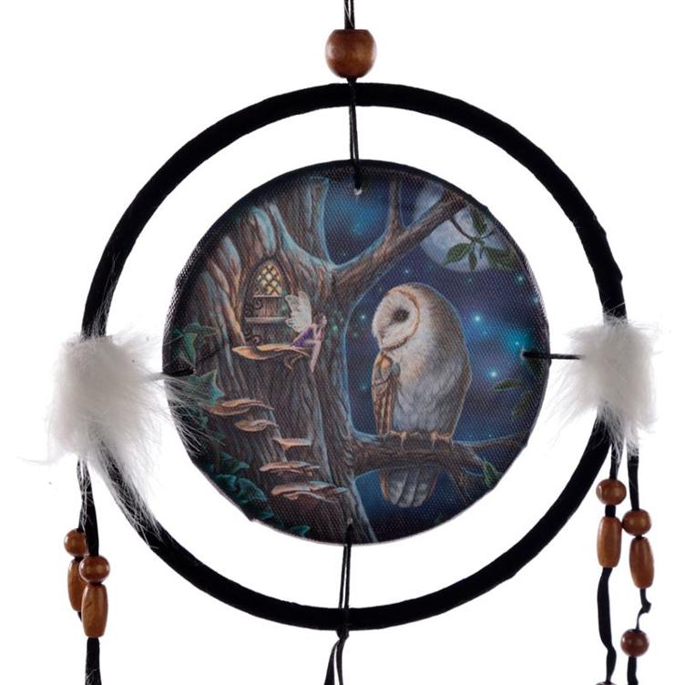 Lisa Parker Märchen Eule & Fee Traumfänger 16cm