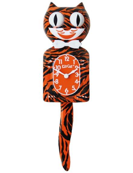 L Bengal Tiger Kit Cat Clock
