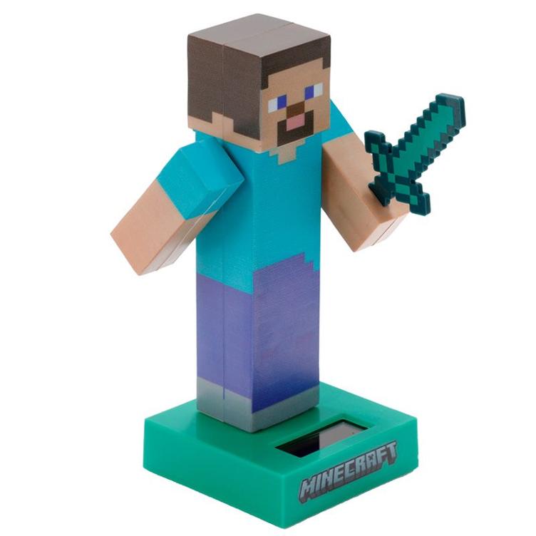 Minecraft Steve Solar Pal Wackelfigur