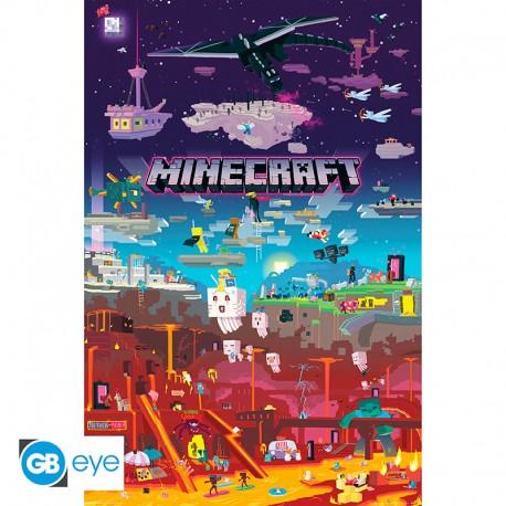 MINECRAFT - Poster `Un nouveau monde` (91.5x61)