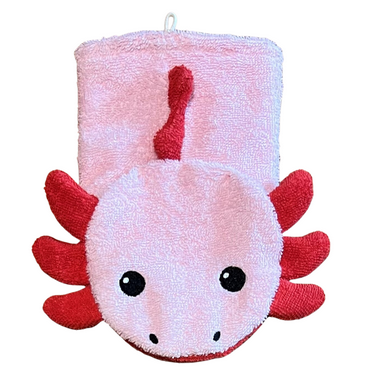 Waschlappen Axolotl klein