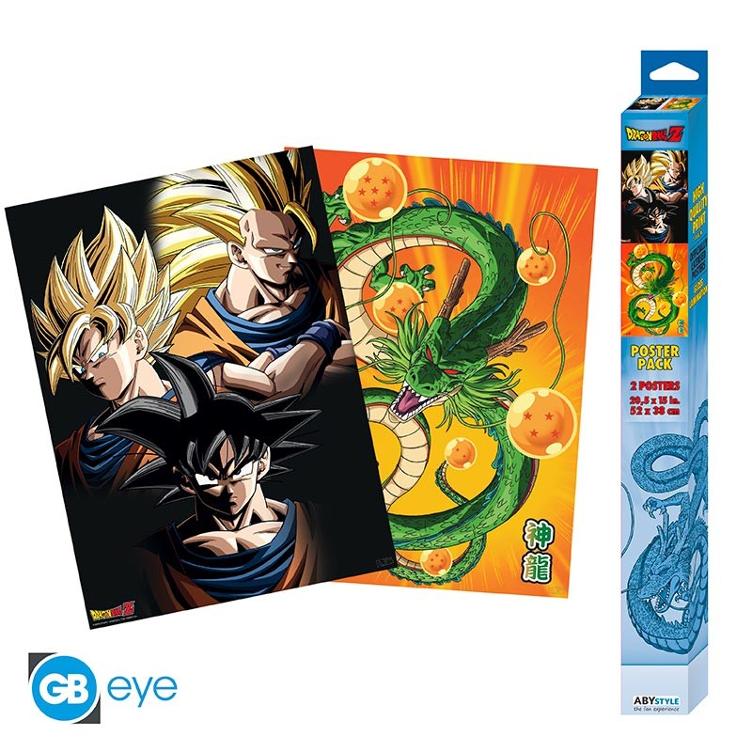 DRAGON BALL - Poster Set - Goku & Shenron (52x38)