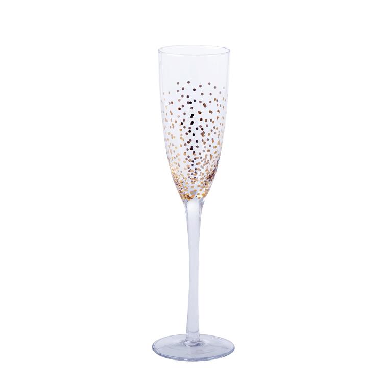 Verre à champagne en verre