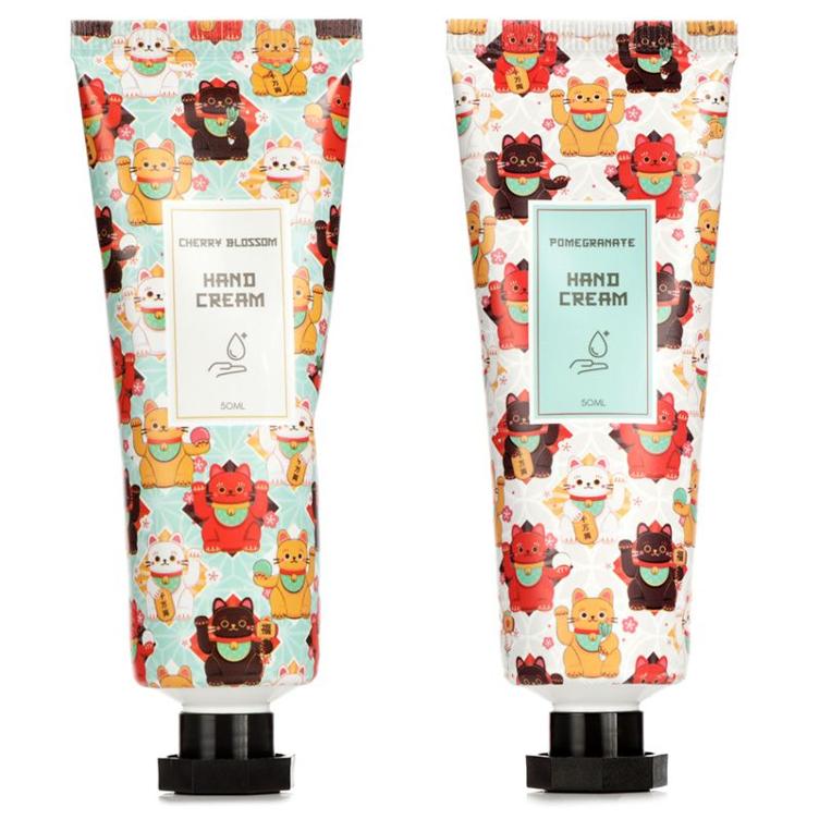 Maneki Neko Glückskatze Befeuchtende Handcreme 50ml - Granatapfel & Kirsche Blossom Düfte