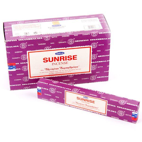 Satya Sonnenaufgang Nag Champa 12 Räucherstäbchen