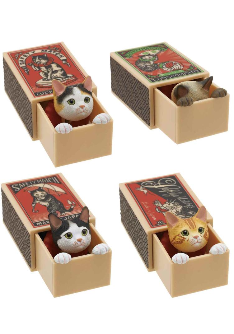 Katze Peek Streichholzschachtel Blind Box
