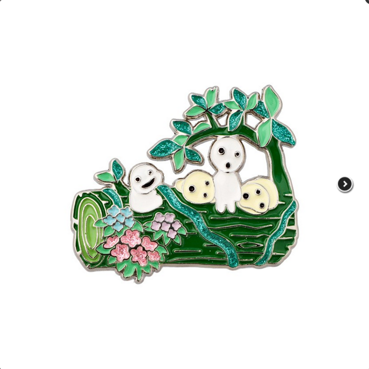 Kodama-Brosche - Prinzessin Mononoke
